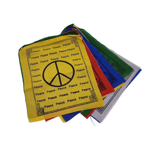 Peace Tibetan Prayer Buddhist Flag - Picture 2 of 7