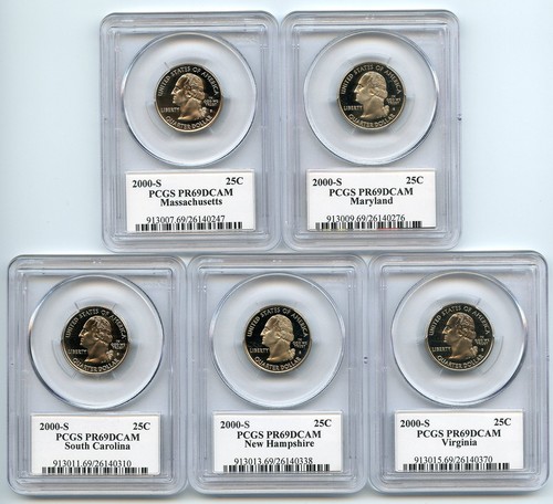 2000 S Clad State Quarter Set PCGS PR69DCAM - Picture 2 of 2