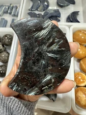 Natural Fireworks Stone Crystal Landscape moon Ornament Mineral Specimen