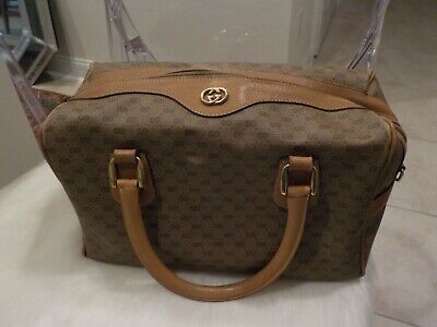 定番人気!バッグAuthentic Rare Vintage Gucci GG Boston Medium Bag | eBay
