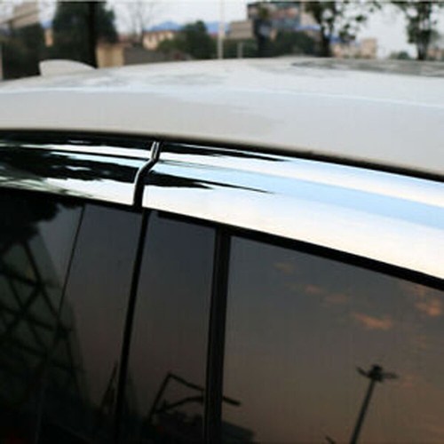 Chrome Side Window Visor Deflector Sun Rain Guard Shield For Mercedes GLE400 - Picture 2 of 7