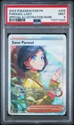 CARTE POKEMON SOEUR PARASOL 255/182 FAILLE PARADOXE PSA 9