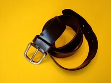 Belt Levis Brown Leather Belt with Metal Buckle Mens Size 40