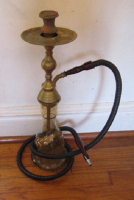 Vintage Br Gl Water Pipe Smoking Hookah Ebay Gl Water Pipe Smoking Hookah