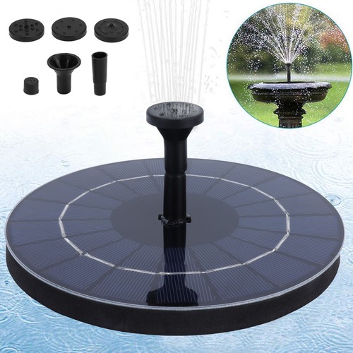 JY Solar-Wasser-Brunnen 7.4V Runde Schwimmende Fontäne Für Teich Garten Parks Fi - Bild 14 von 23