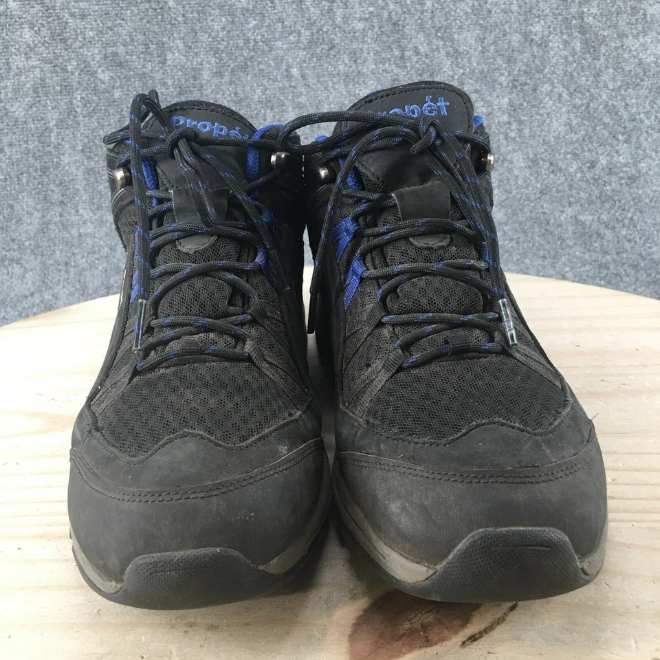 Propet 防水徒步鞋女式 12 M Peak 黑色皮革圆头 WBA002M — 第 4/4 张图片