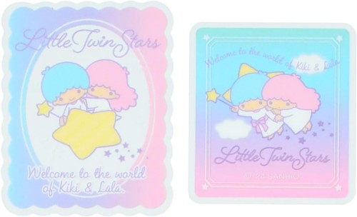 Nuevo juego de pegatinas 2024 Sanrio 432954 Little Twin Stars de Japón - Imagen 5 de 5