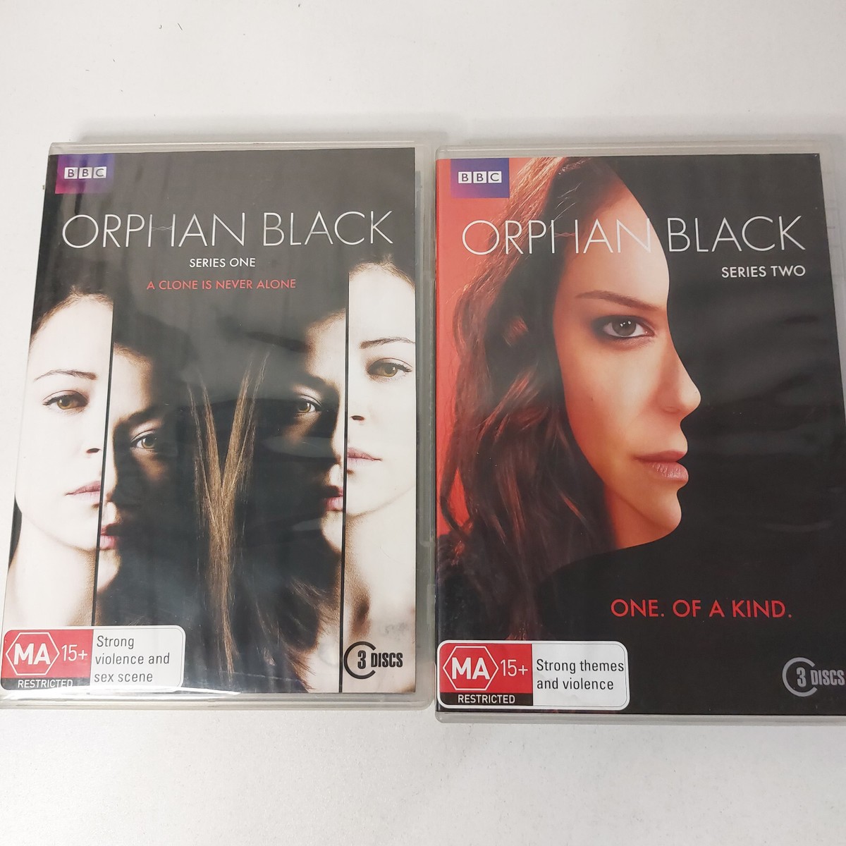 Orphan Black DVD Series One and Two Region MA15+