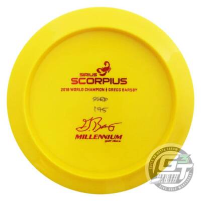 NEW Millennium Backstamp Barsby Sirius Scorpius Driver Disc - COLORS WILL VARY