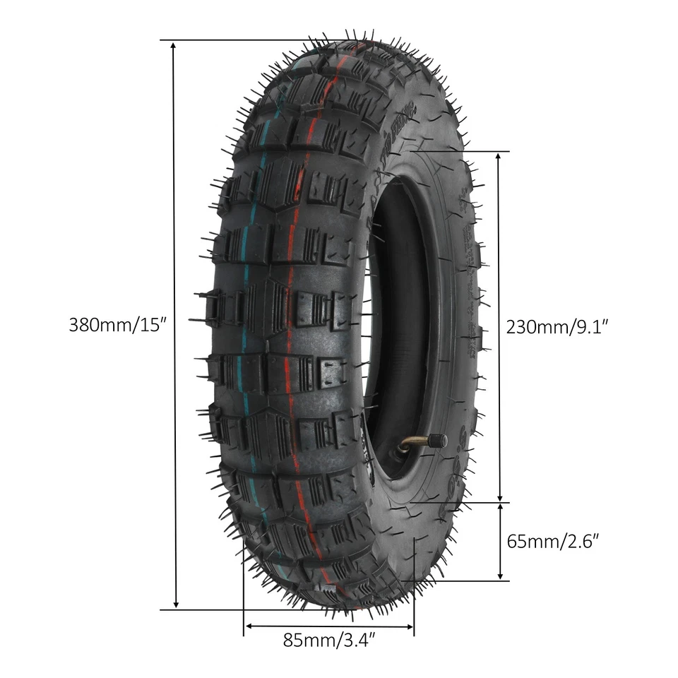 2 juegos de neumáticos y tubo interior 3,50-8 para -/ Z50R Z50A Z50 Kawasaki KV75 MT1 Monkey Foto 2 de 4
