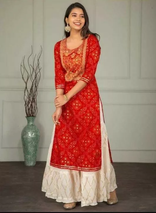 Indian Ethnic Designer Palazzo Kurta Set Salwar Kameez Readymade