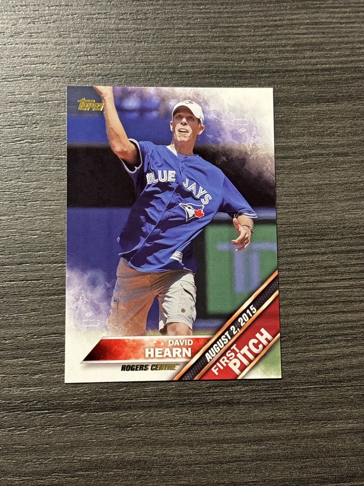 2016 Topps First Pitch (Series 2) David Hearn #FP-20 Toronto Blue Jays