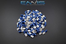 14-16 GAUGE 100 PK VINYL BLUE QUICK DISCONNECT FEMALE .250 TERMINAL CONNECTOR