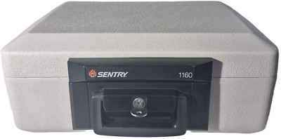 Sentry 1160 abschließbarer Koffer feuerfest Papiere Wertsachen Geldkassette mit 1x Schlüssel