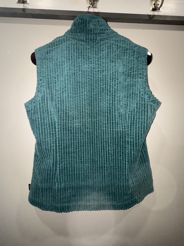 Woolrich Womens Medium Vest Vtg 90’s Wide Whale Corduroy Zip Jacket Green - Picture 5 of 12