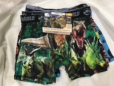 Funfare Boys 4 Pk Athletic Boxer Briefs Jurassic World Size 10 boys New