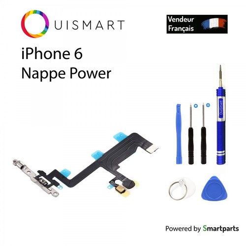 Nappe Bouton Power IPhone 6 On Off Flash Micro Plaque Métal Montage