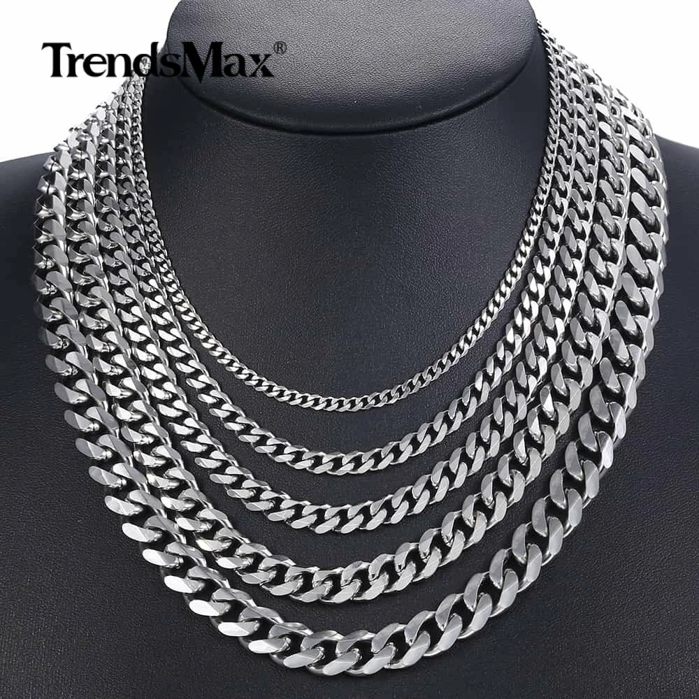 Mens choker 2024 necklace silver