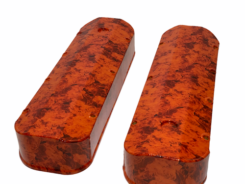Big Block Chevy Sniper Valve Covers 890002 Hugger Orange Flames - Picture 4 of 4