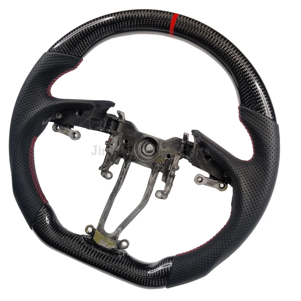 Volante de fibra de carbono real para Hyundai Genesis cupé 2009-2016 Foto 3 de 4