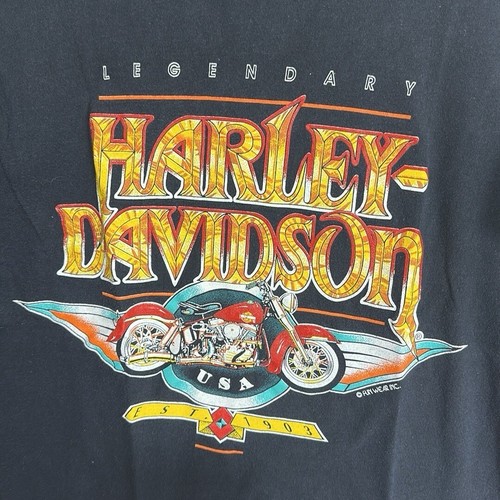 Vintage Harley Davidson Tennessee River Silber Motorrad T-Shirt Funwear M - Bild 2 von 4