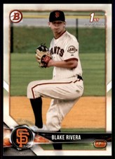 2018 Bowman Draft Blake Rivera Rookie San Francisco Giants #BD-80