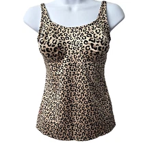 Ruby Ribbon Full Support Cami 36 Tank Top Shirt Limited Cheetah Shaping Slimming