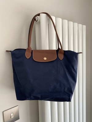 longchamp le pliage navy blue
