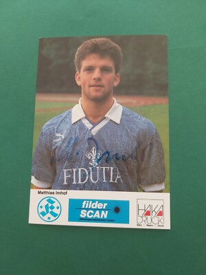 Stuttgart Kickers, M. Imhof, autograph card, football