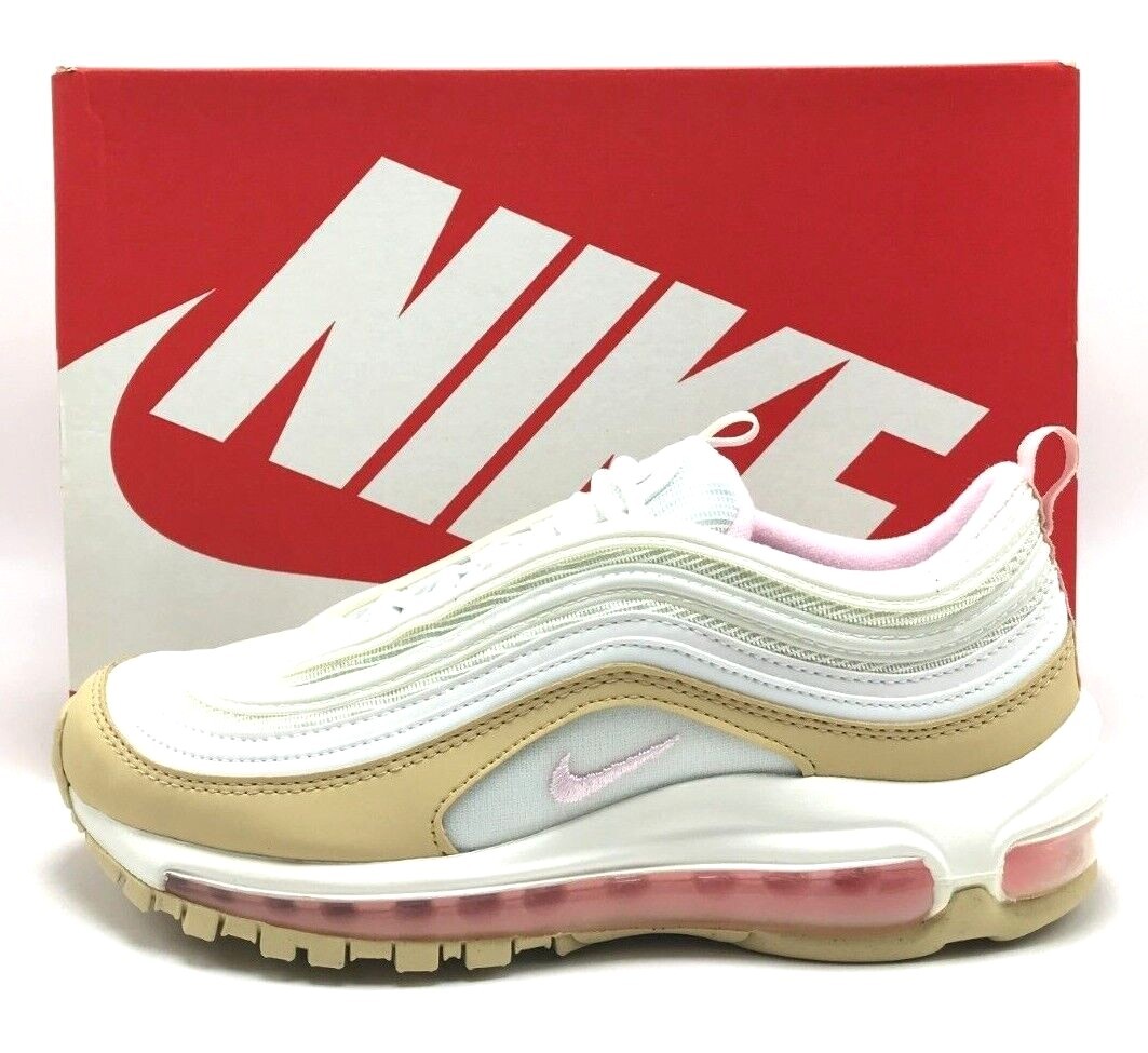 NEW* Youth Grade-School NIKE AIR MAX 97 (GS) WHITE/PINK FORM