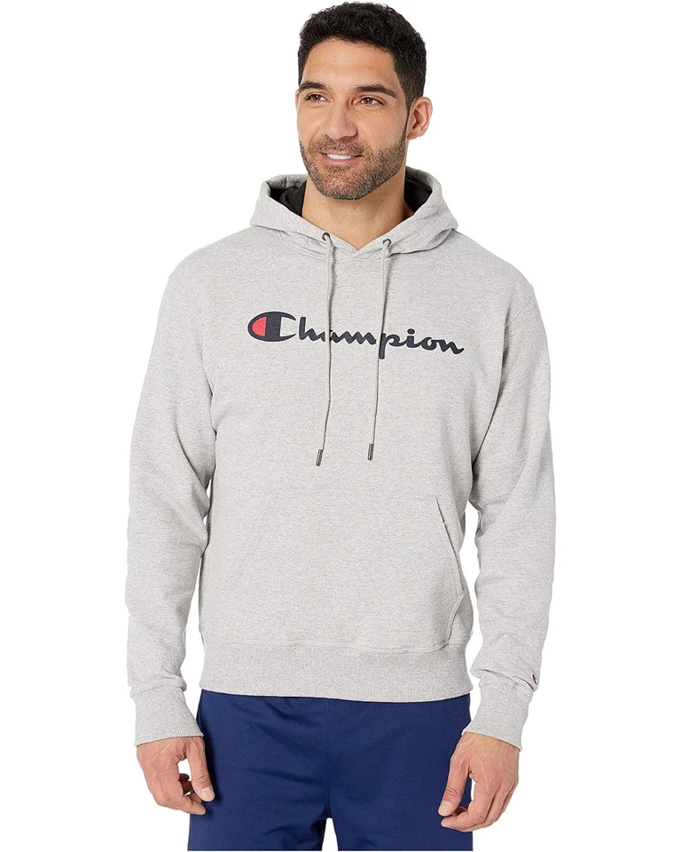 Big Hombres Champion Powerblend Polar Big C Sudadera Chaqueta con Capucha Nueva Con Etiquetas