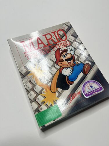 Mario Teaches Typing Computer PC 1992 Interplay Big BOX And MANUAL 5.25” Disk - Picture 2 of 10