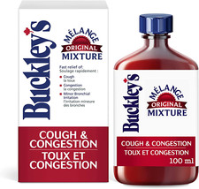 Buckley's Original Mixture Cough Congestion Syrup 100mL 3.4oz NO TARIFF