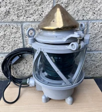Vintage Soviet Era Russian Maritime Nautical Beacon Buoy Light Green 3M-140