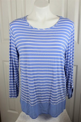 Damen Chicos Größe 2 Stretch Strick Tunika Top Shirt Frühling Gewicht Neuwertig - Bild 1 von 5