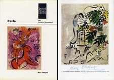 ARTIST Marc Chagall autograph, exhibition catalogue signed