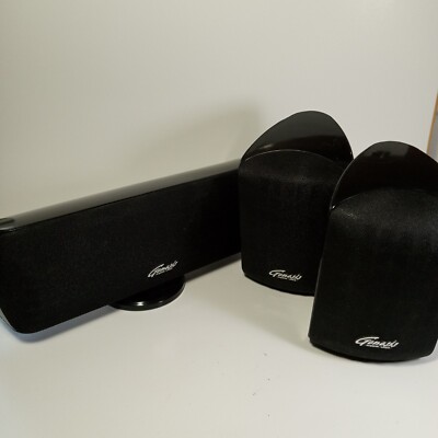 GENESIS MEDIA LABS DIGITAL SERIES CENTER + SATELLITE SPEAKERS G-506 - WORKING