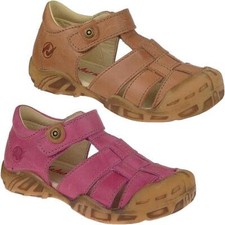 Naturino BEACH Leder (Halb)Sandale neue Sohle mit Zehenschutz Gr.26-35