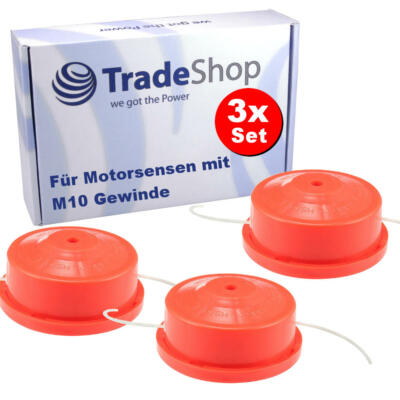 3x Rasentrimmer Fadenkopf Fadenspule Mähkopf für Einhell BG-BC 43 AS BG-BC 43/1
