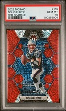 2023 DOUG FLUTIE Mosaic NEW ENGLAND PATRIOTS Red Sparkle  PSA 10