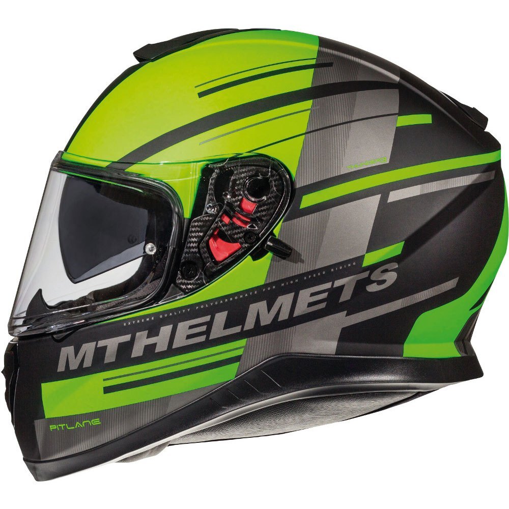 MT Thunder SV Pitlane Motorcycle Motorbike Full Face Helmet Matt