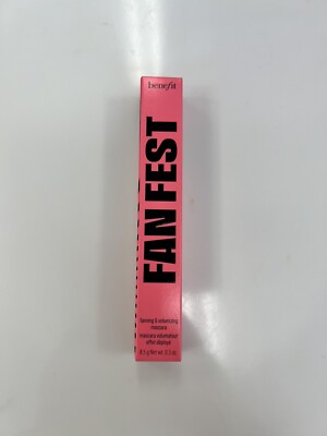 New Benefit Fan Fest Mascara Hyper Black Fanning & Volumizing 0.3 Oz Full Size