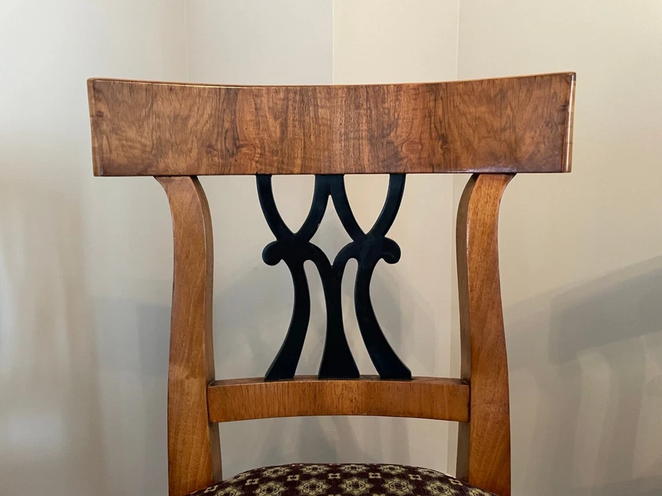 Juego de seis sillas vintage estilo Biedermeier Foto 4 de 4