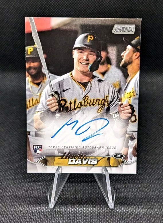 Henry Davis Auto RC 2024 Topps Stadium Club Card #207 Pittsburgh Pirates