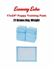 17x24 Extra Absorbent Grade Puppy Dog 4-Layers Training Pee pads Reuse 3x  900ct