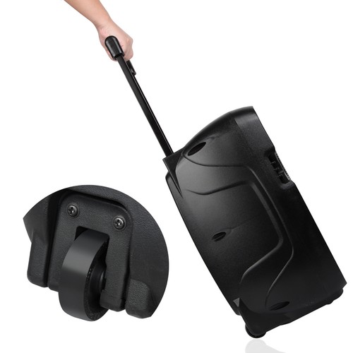 Altoparlante da interno 8" 4000W woofer BT PA con luci discoteca MIC USB SD FM AUX - Foto 12 di 13