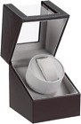 Automatic Single Watch Winder with Quiet Japanese Motor,Ac Adapter or Battery Po
