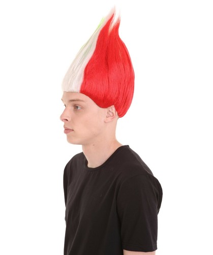 Unisex Flag Troll Wigs Collections, 16 Countries Wig, Sports Wigs, HM-130 - Picture 3 of 25