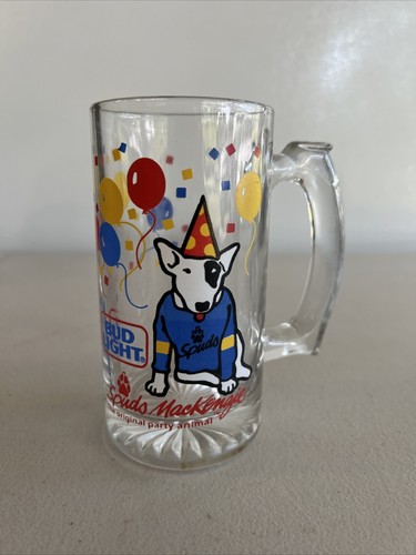 Vintage 1987 Spuds MacKenzie Bud Light Party Tier Bierkrug Stein