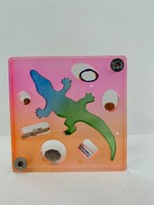 RENZO NUCARA SCULTURA COCCODRILLO ROSA  PLEXIGLASS RESINE CRACKING ARTIST